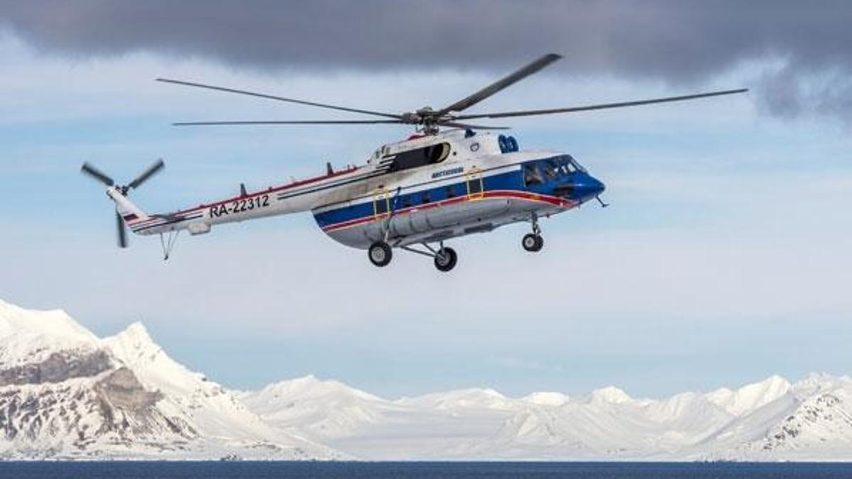 Norveç'te düşen Rus helikopteri bulundu