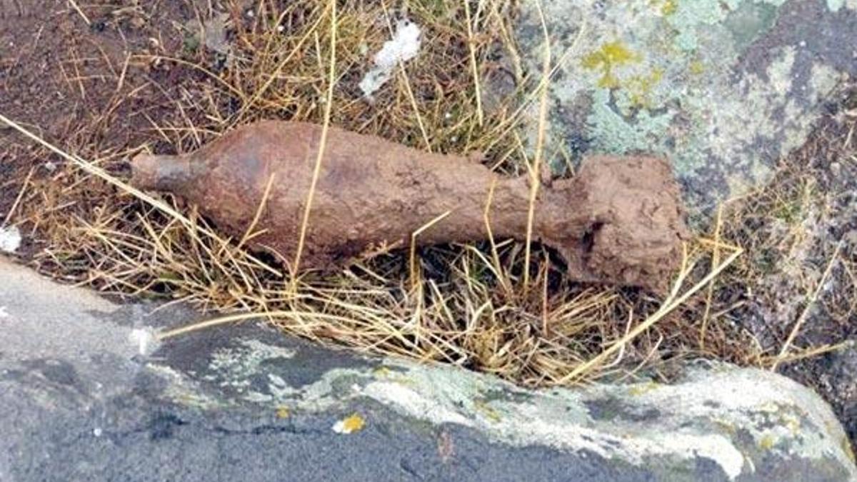 93 Harbi'nden kalma patlamamış havan mermisi bulundu