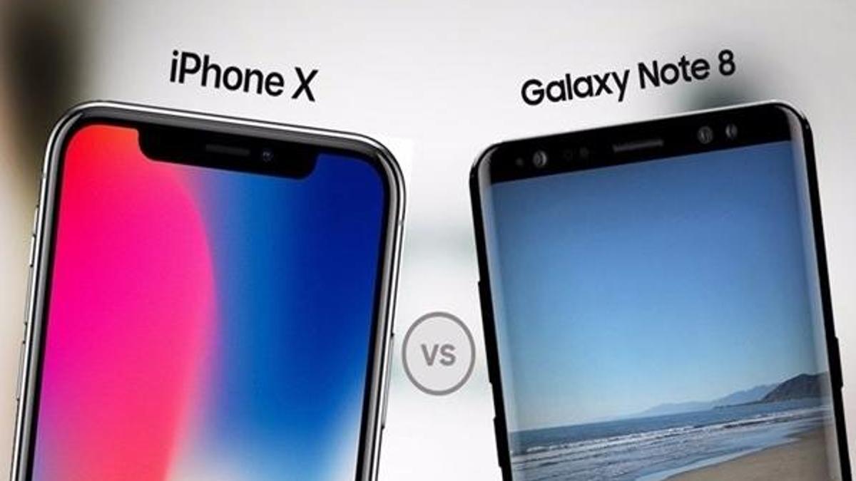 Galaxy Note 8 iPhone X'e karşı