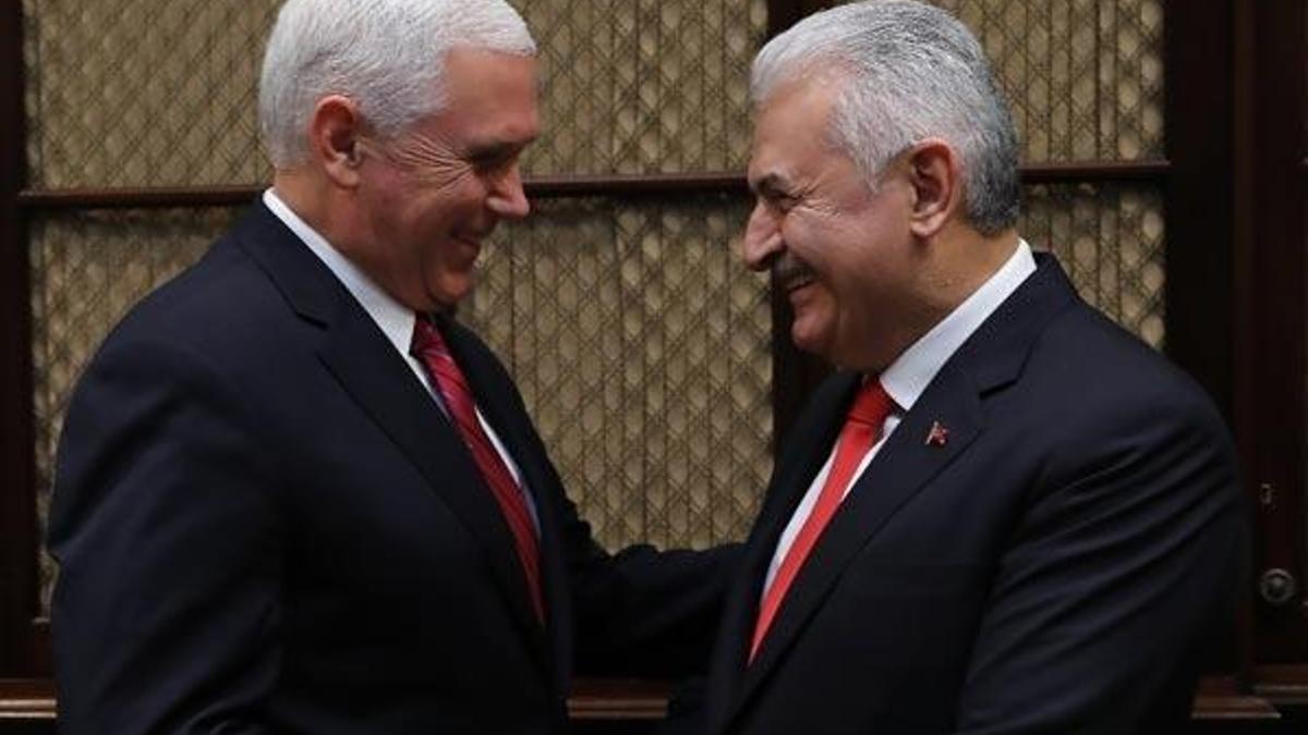 Başbakan Yıldırım, Beyaz Saray'da Başkan Yardımcısı Pence ile görüştü