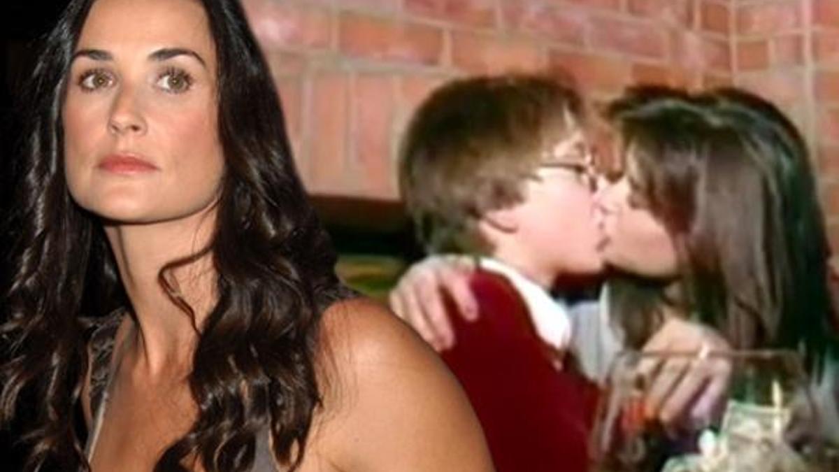 Demi Moore'un videosu çıktı! 15 yaşındaki çocukla...