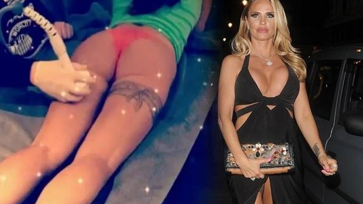Seksi şarkıcı Katie Price açık açık paylaştı!