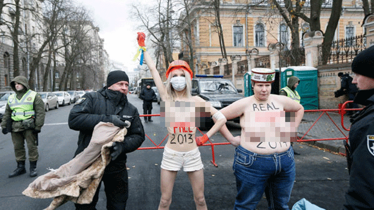 Ukrayna'da FEMEN'den eylem!