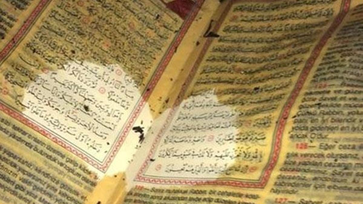 Sadece Kur’an-ı Kerim yanmadı