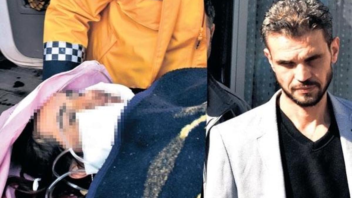 Yüzünü kesti serbest kaldı