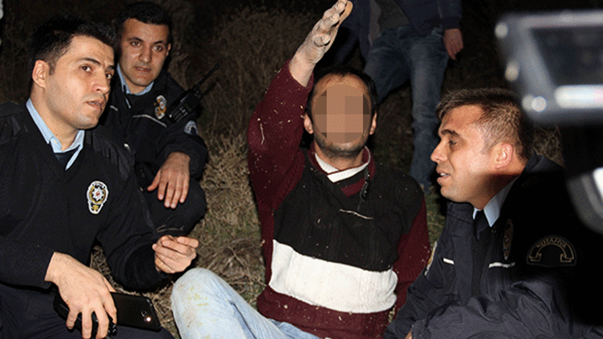 Polisler saatlerce ikna etmek için uğraştı