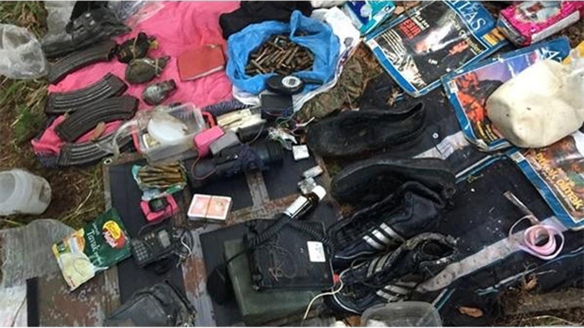 Trabzon'da PKK'ya ait sığınak bulundu
