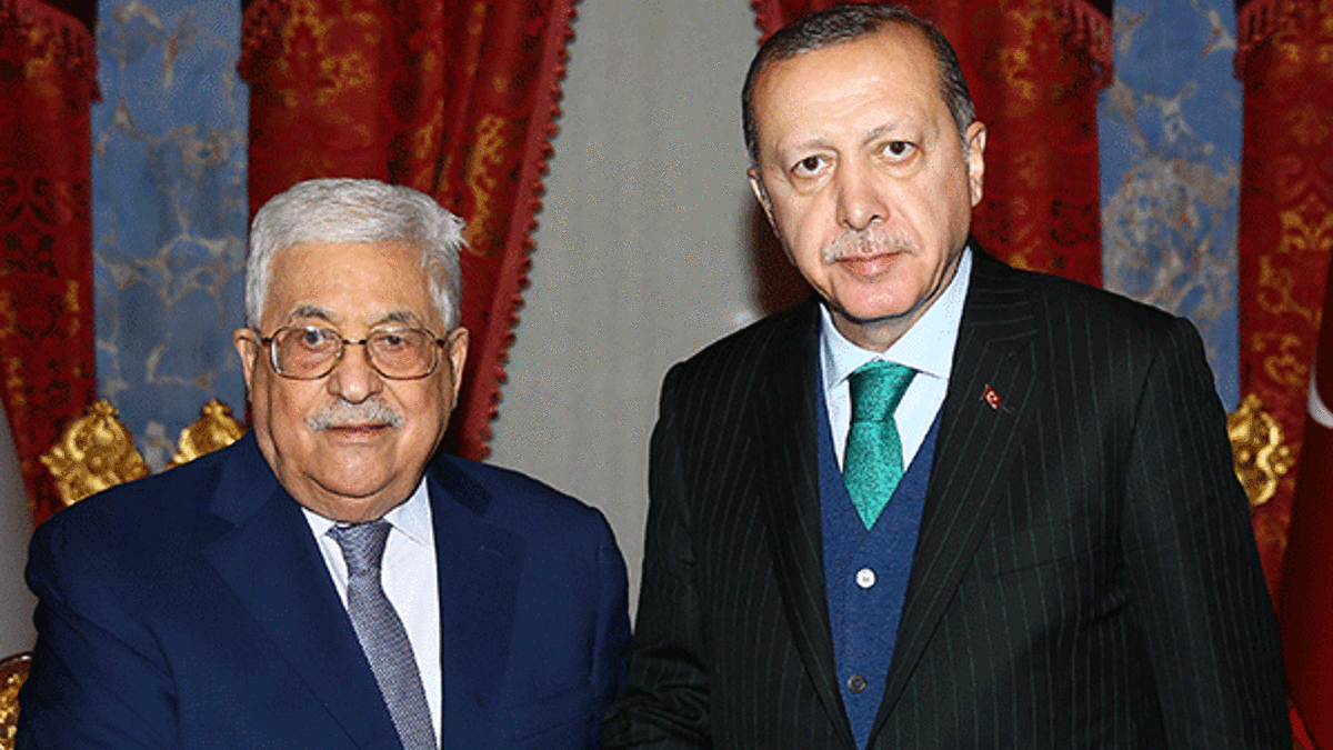 Cumhurbaşkanı Erdoğan Mahmud Abbas'ı kabul etti