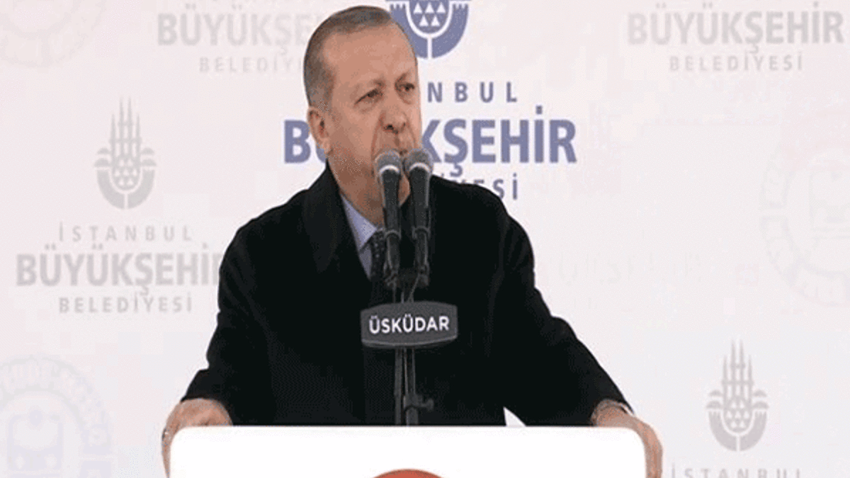 Erdoğan sürücüsüz metro hattı açılışında konuştu