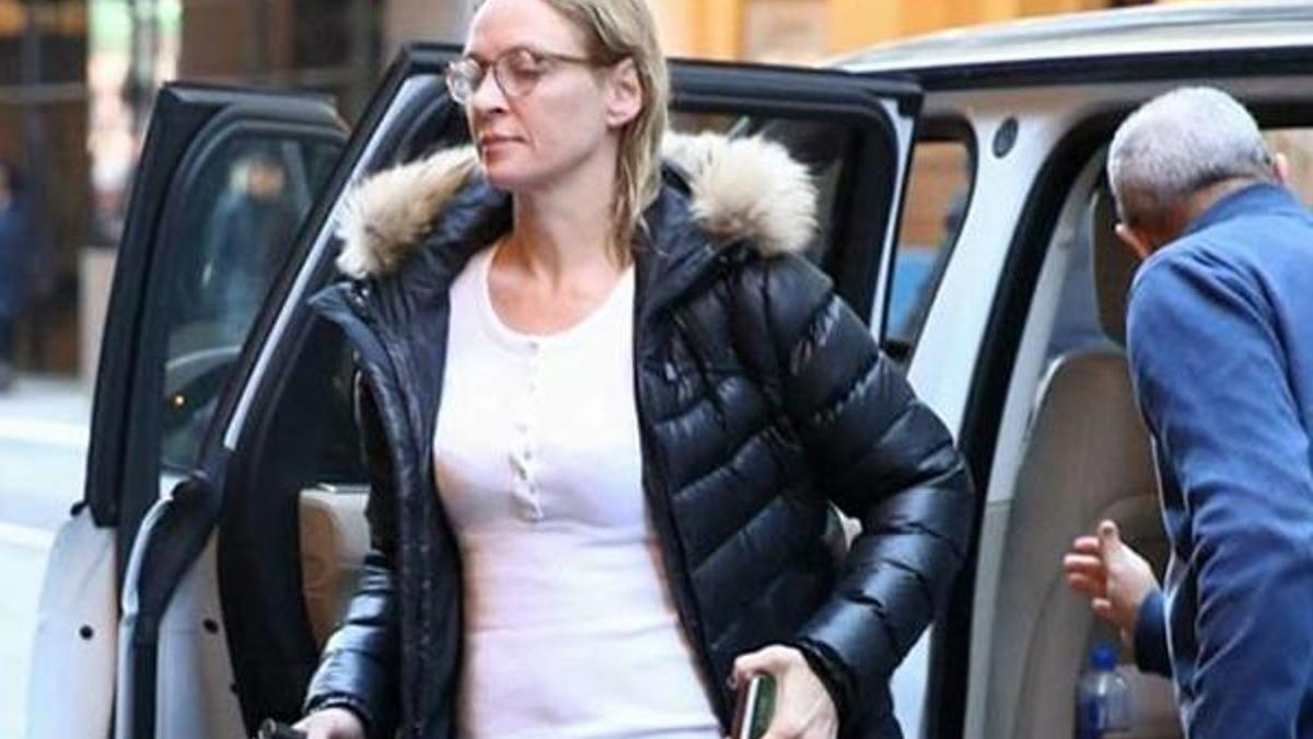 Uma Thurman makyajsız böyle yakalandı!