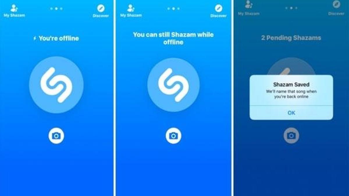 Shazam'dan 'çevrimdışı' yenilik!