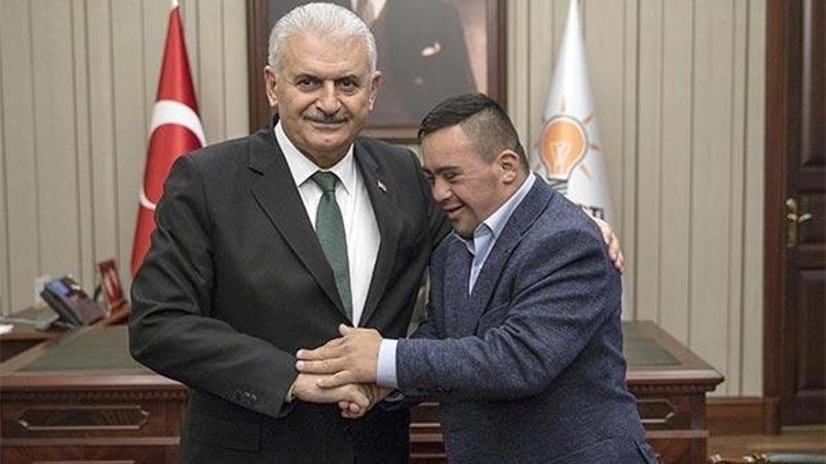 Başbakan Yıldırım, down sendromlu Filistinli genci kabul etti