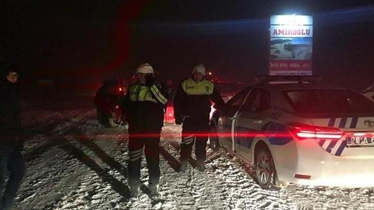 Karda kalanlara, zincir, çekici ve traktör hizmeti