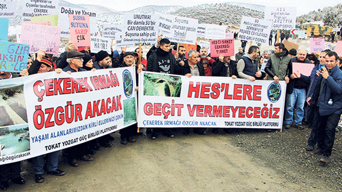 HES’e dur demek için gelen Tokatlılara ‘dur’!