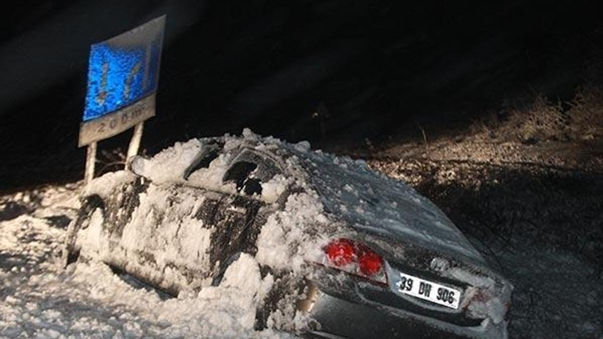 Kırklareli'de yoğun kar yağışı