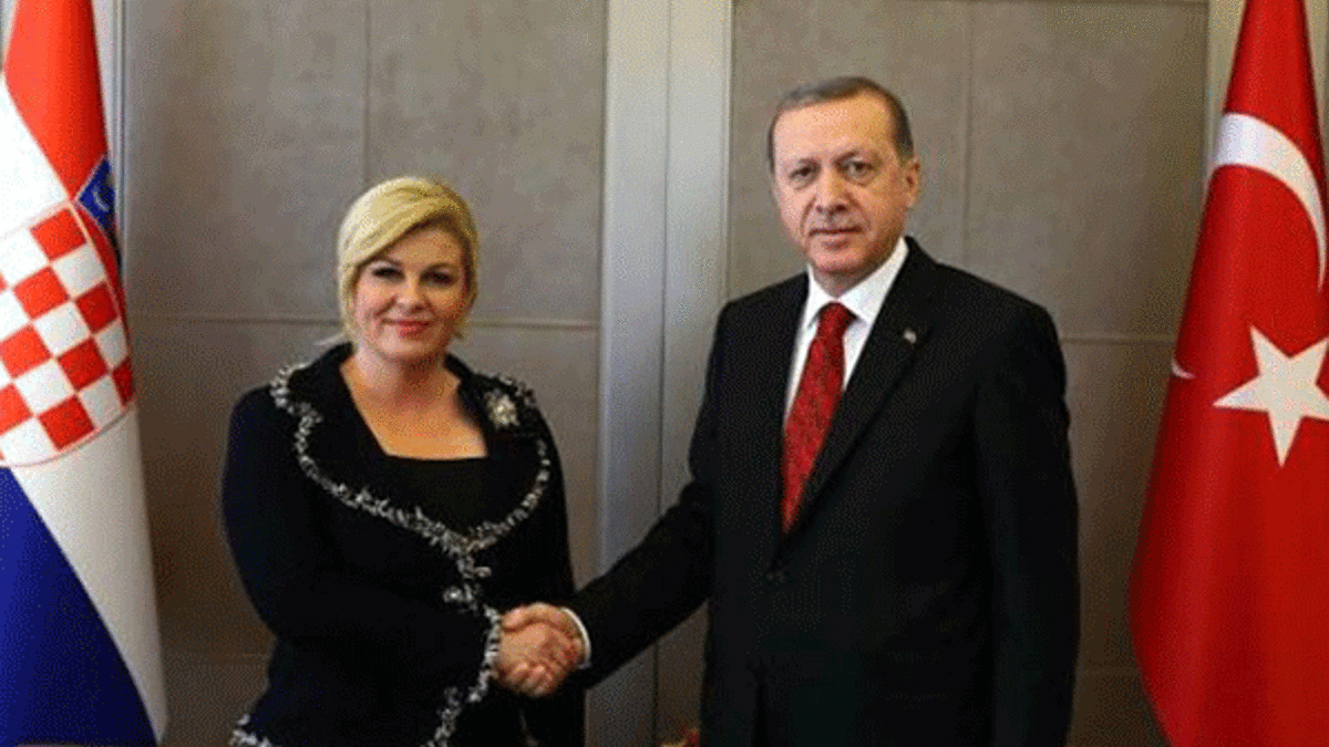 Cumhurbaşkanı Erdoğan, Hırvat Cumhurbaşkanı Kitaroviç’i karşıladı