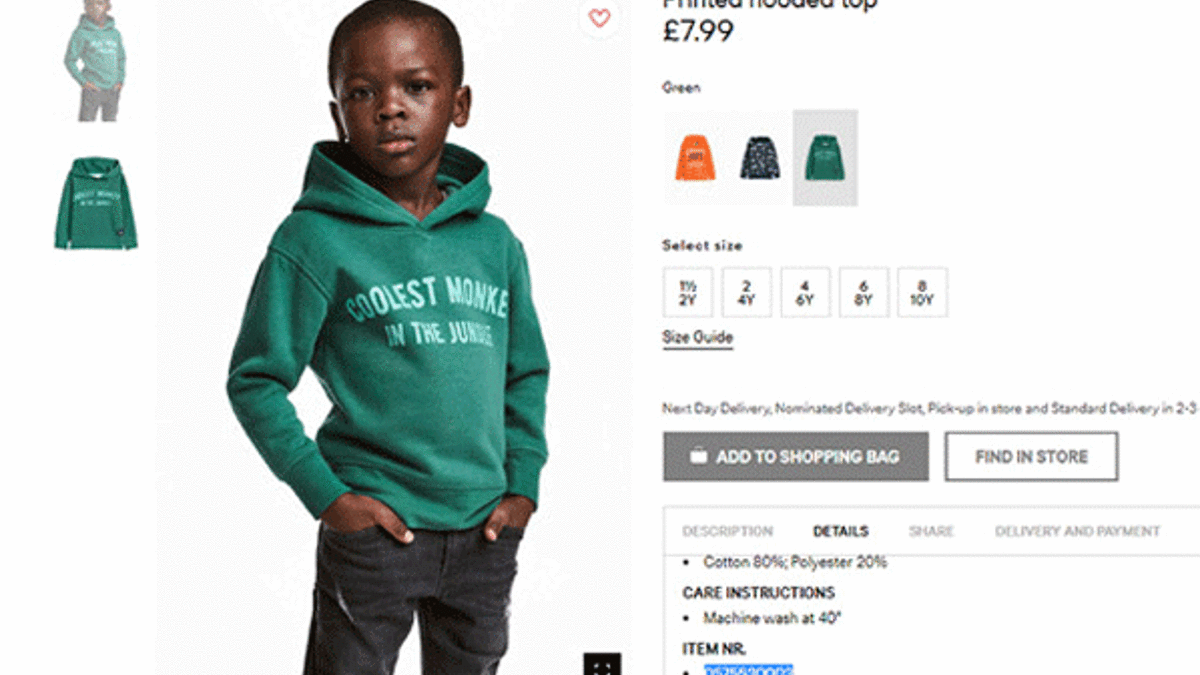 H&M tepki çeken sweatshirtü katalogdan çıkardı