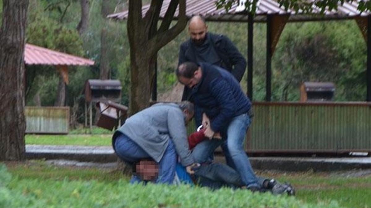 Polise zor anlar yaşattı!