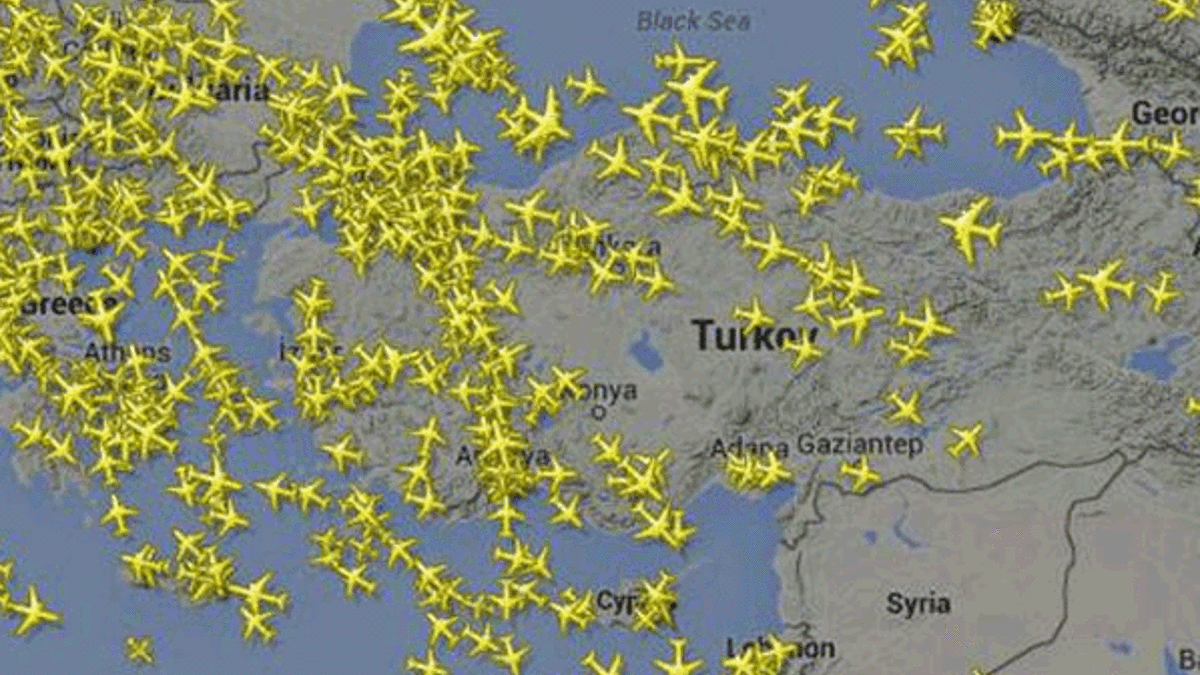 Türk hava sahası yarım dakika boş kalmadı