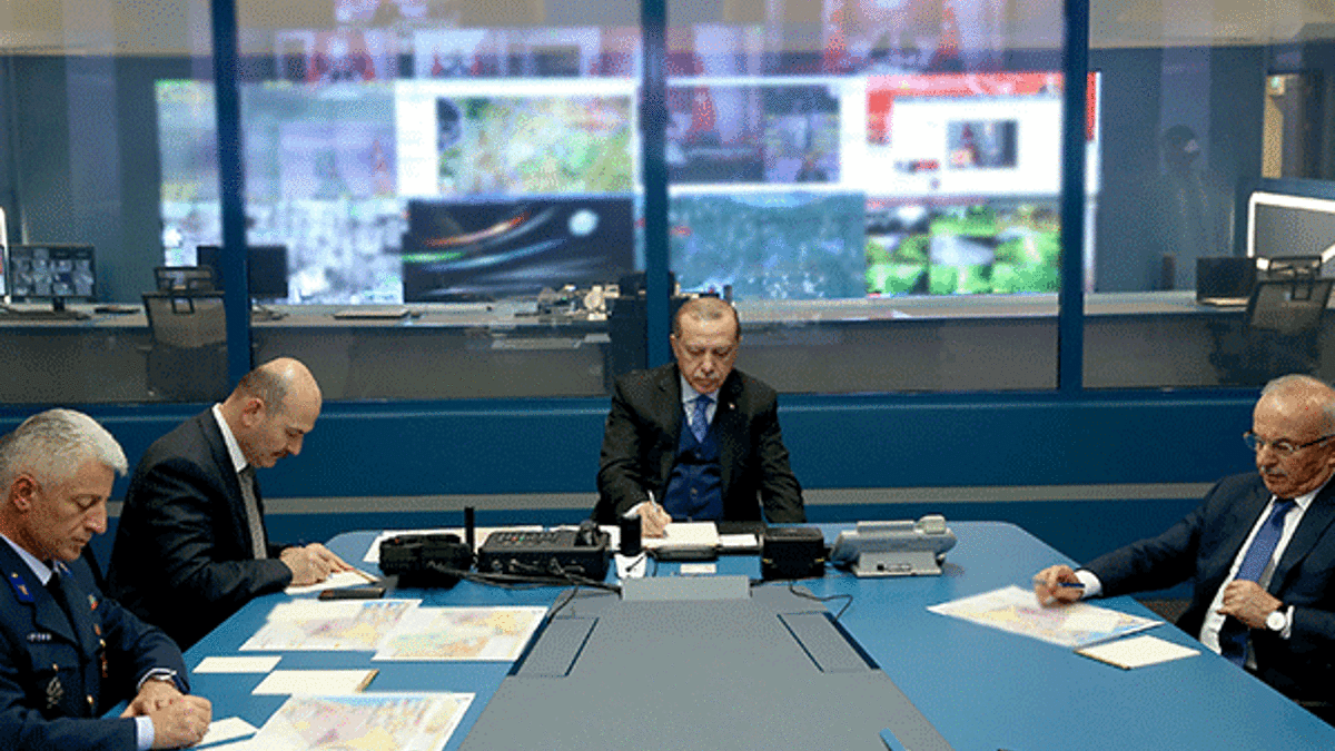 Erdoğan, Zeytin Dalı Harekatı ile ilgili bilgi aldı