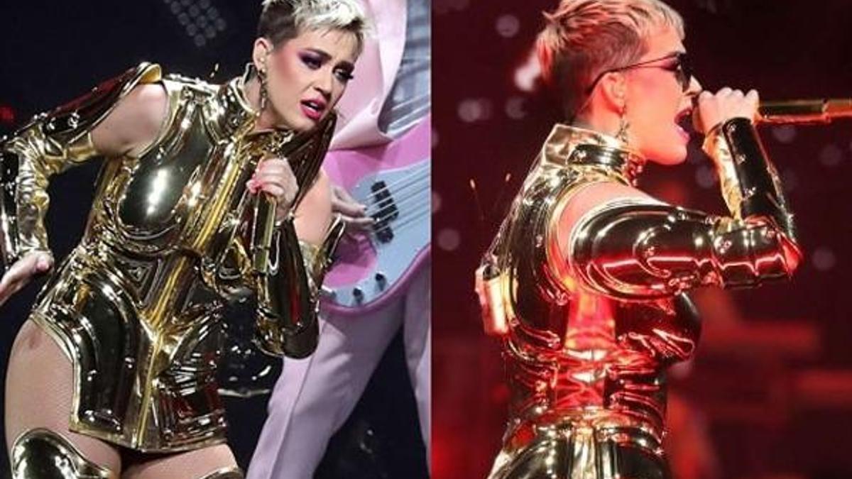 Katy Perry nefes kesti! Metalik...