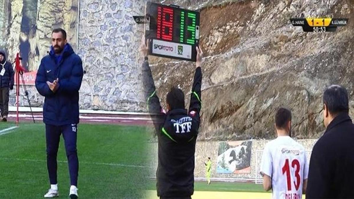 Teknik direktör kendini oyuna aldı!