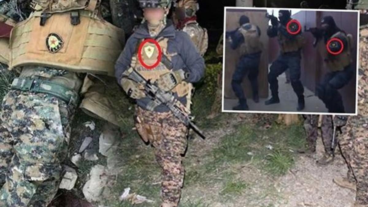 Afrin’de öldürülen teröristin kıyafetindeki peç detayı