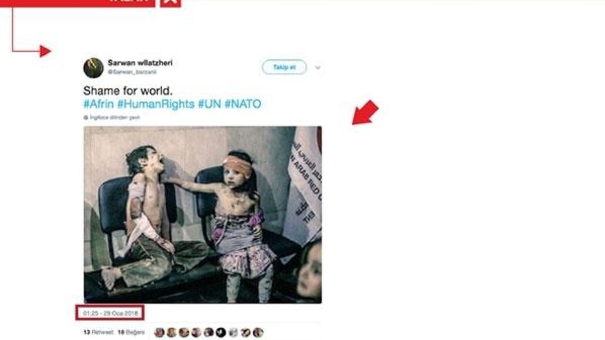 PKK yandaşlarından çirkin propaganda! AA'nın fotoğrafını...