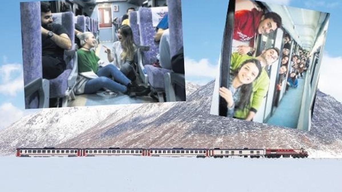 ‘Like avcısı’ gençler Anadolu’yu trenle keşfediyor