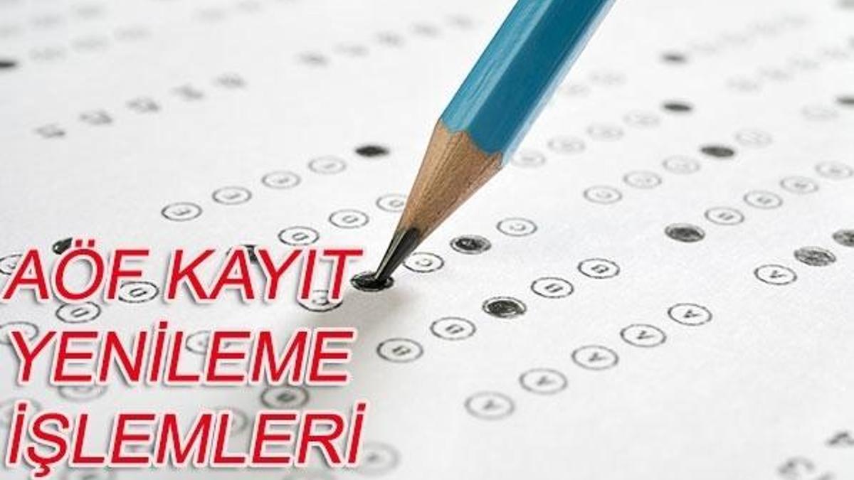 AÖF kayıt yenileme işlemleri bugün başladı! 2018 AÖF Bahar Dönemi kayıtları...