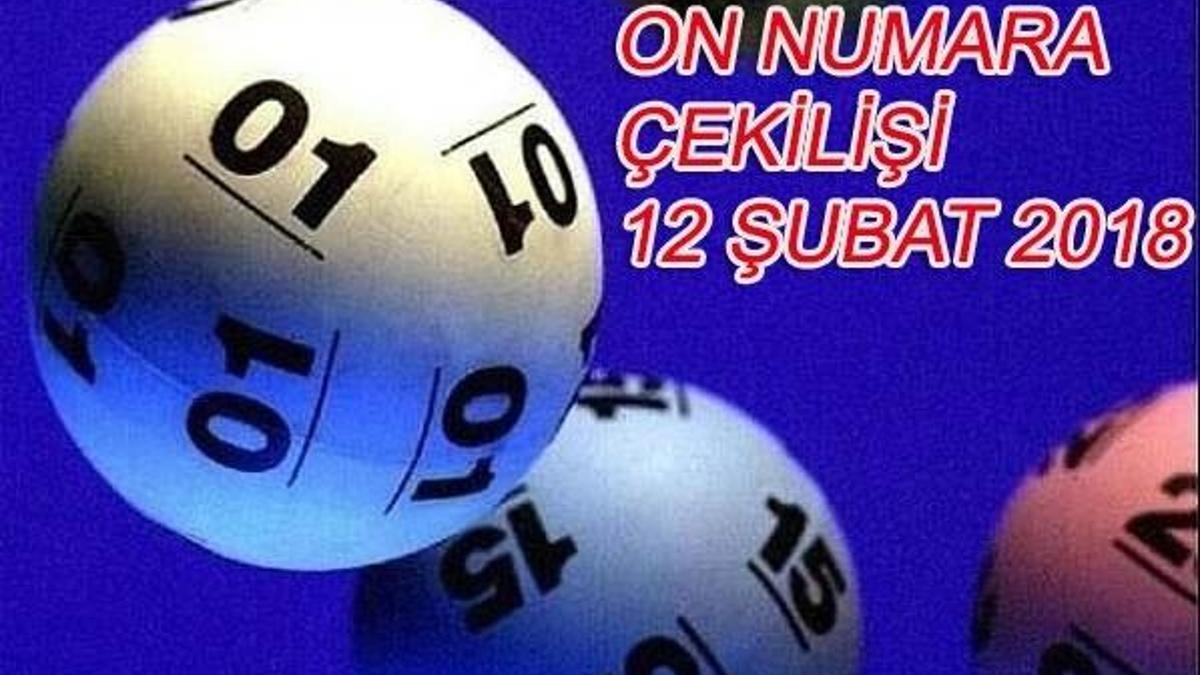 On Numara çekilişi sonuçları! (12 Şubat 2018)