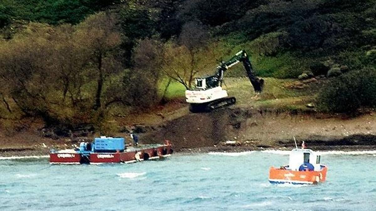 Çavuş  Adası’nda  askeri  inşaat  başladı