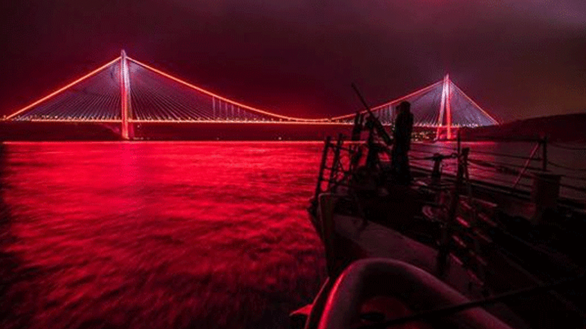 ABD donanmasından Yavuz Sultan Selim Köprüsü mesajı!