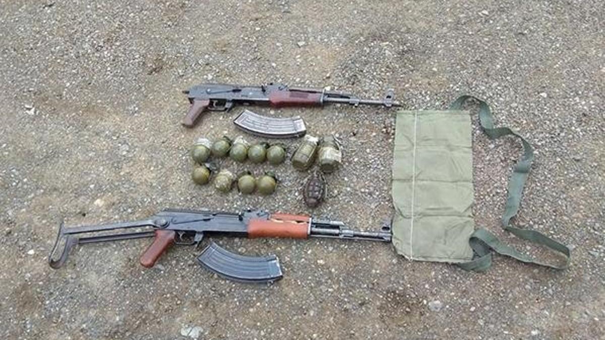 Şırnak’ta silah ve el bombası ele geçirildi