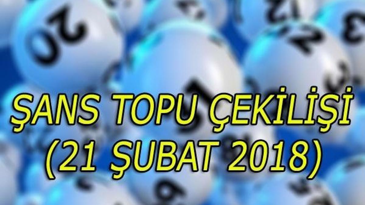 Şans Topu çekilişi sonuçları belli oldu! (21 Şubat 2018)