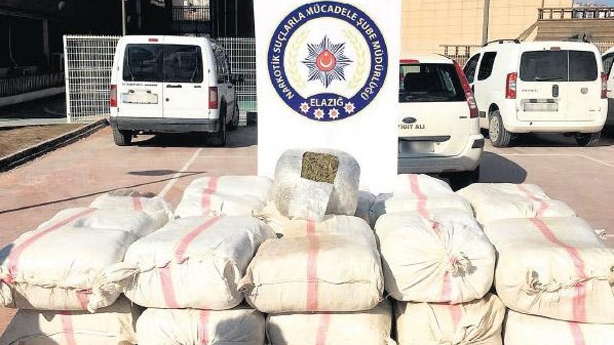 İki ayda; 17 ton esrar, 3.7 ton eroin, 2 milyon hap!