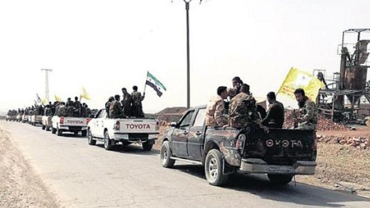 ABD zırhlısıyla Afrin’e gittiler