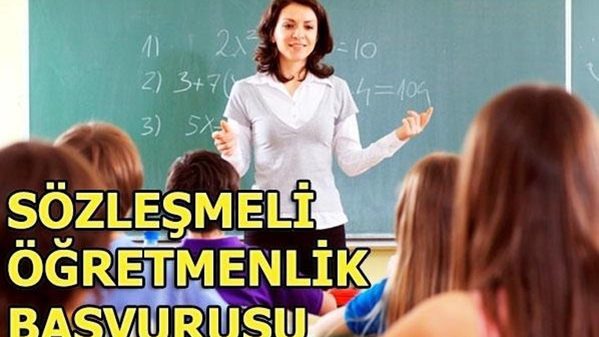 Sözleşmeli öğretmenlik başvurusu ne zaman sona erecek?