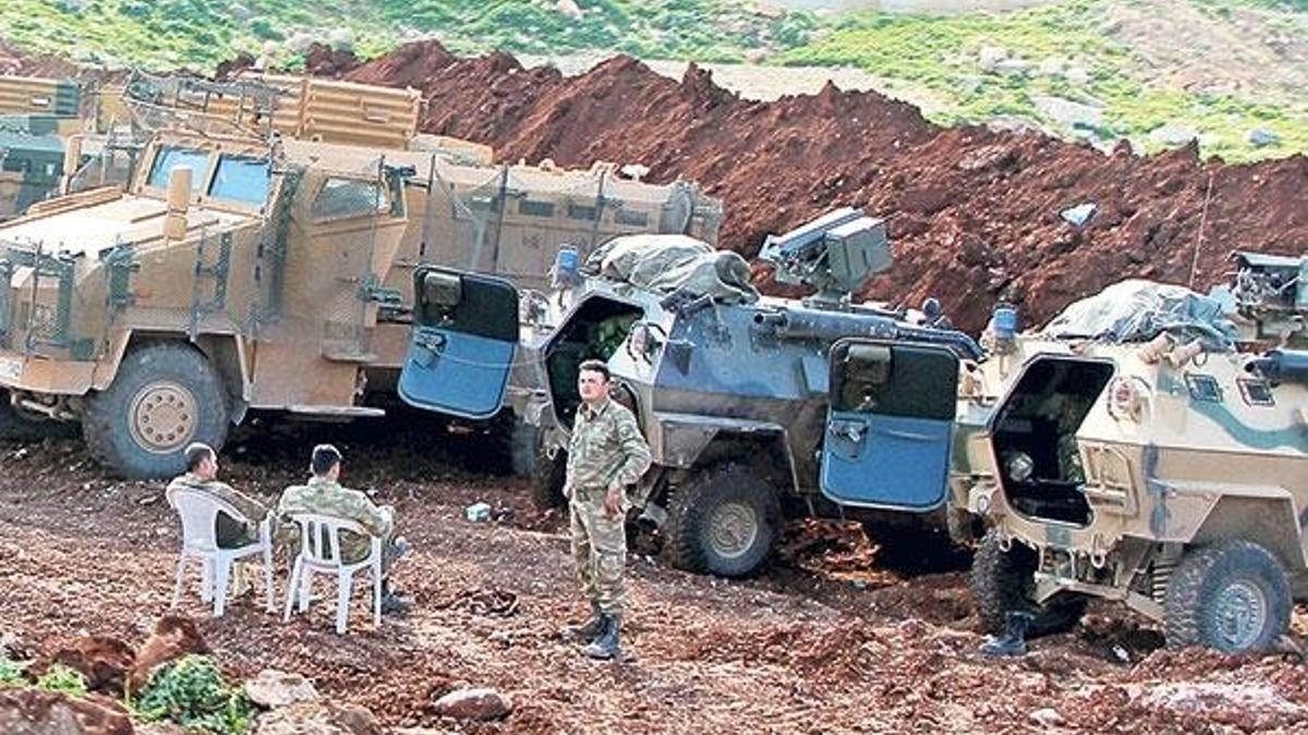 Tepelere konuşlandık