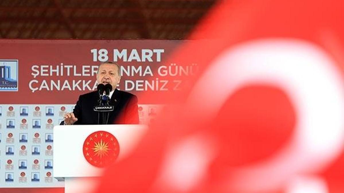 Erdoğan Çanakkale'de konuştu