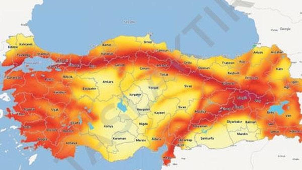 Yenilenen deprem haritası elektronik ortama aktarıldı