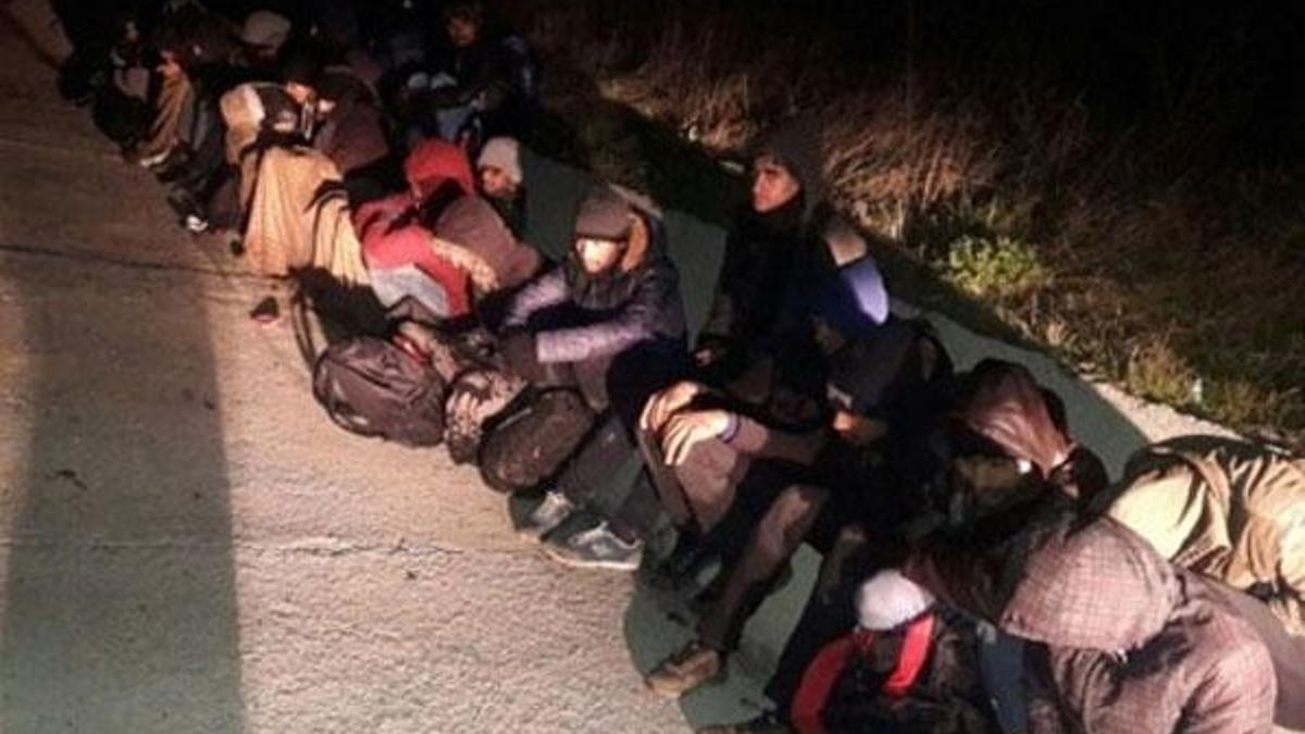 Erzurum'da 140 kaçak göçmen yakalandı