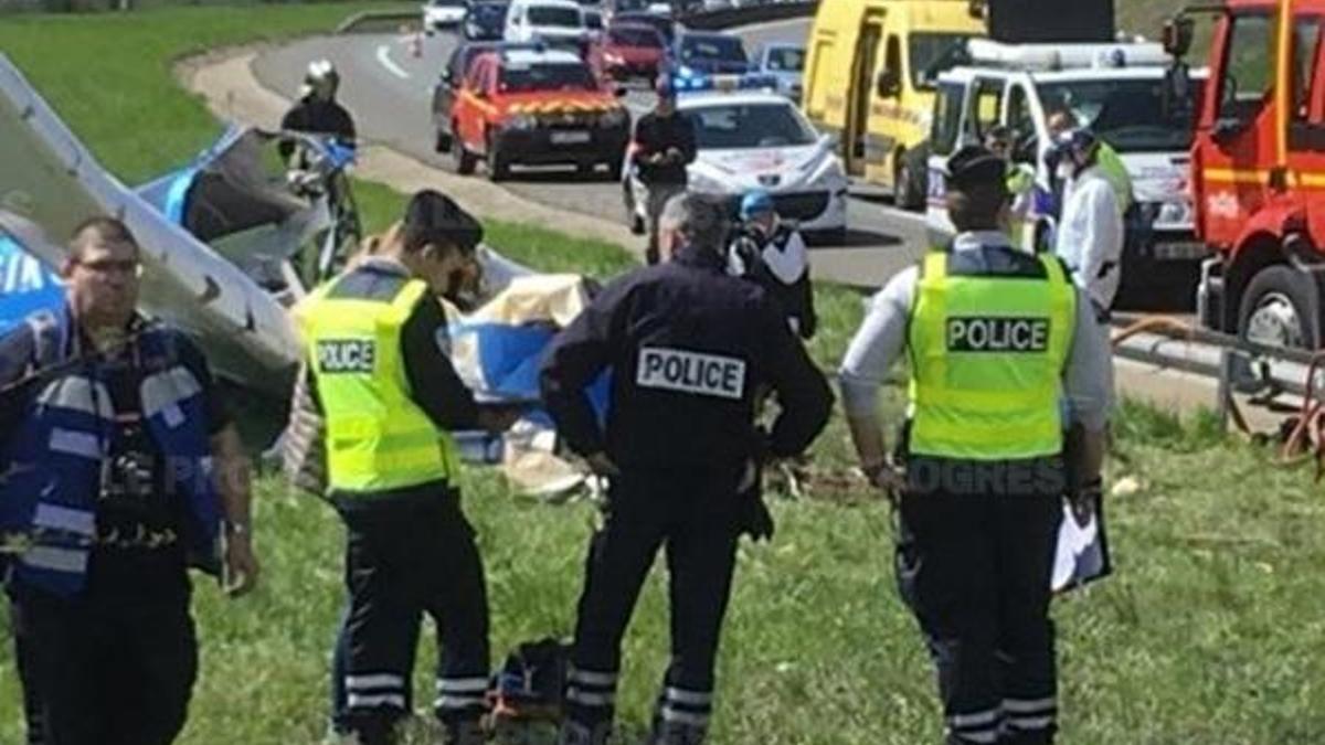 Fransa'da uçak düştü