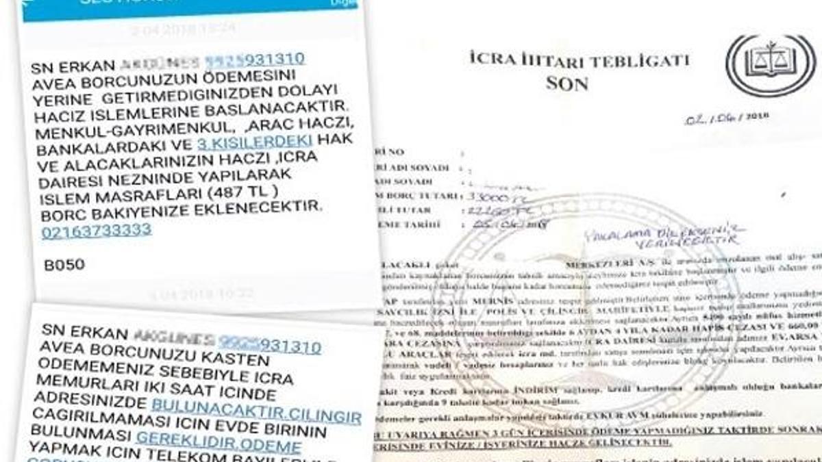 Alacak tacizi!