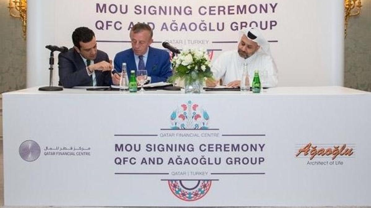Ağaoğlu, Katar Finans Merkezi ile niyet mektubu imzaladı