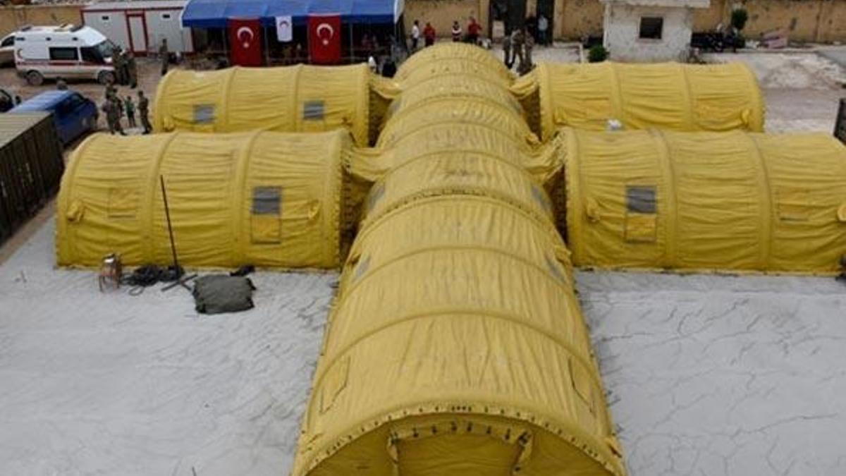 TSK, Cinderes'te seyyar askeri hastane açtı