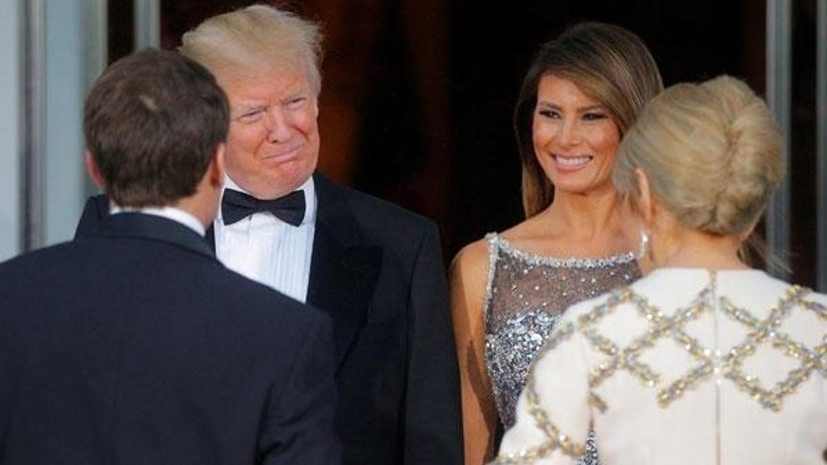 Macron: Melania hapis hayatı yaşıyor