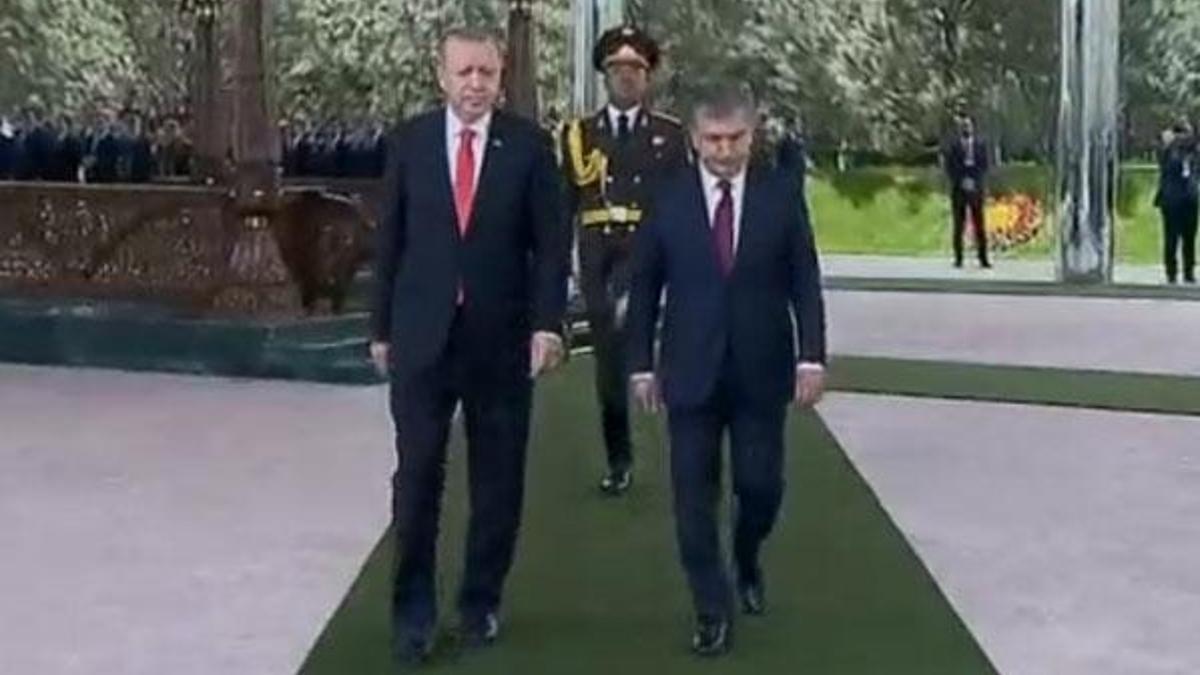 Cumhurbaşkanı Erdoğan Özbekistan'da