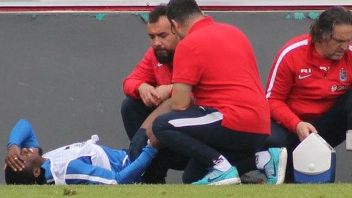 Trabzonspor'da Onazi antrenmanı yarıda bıraktı