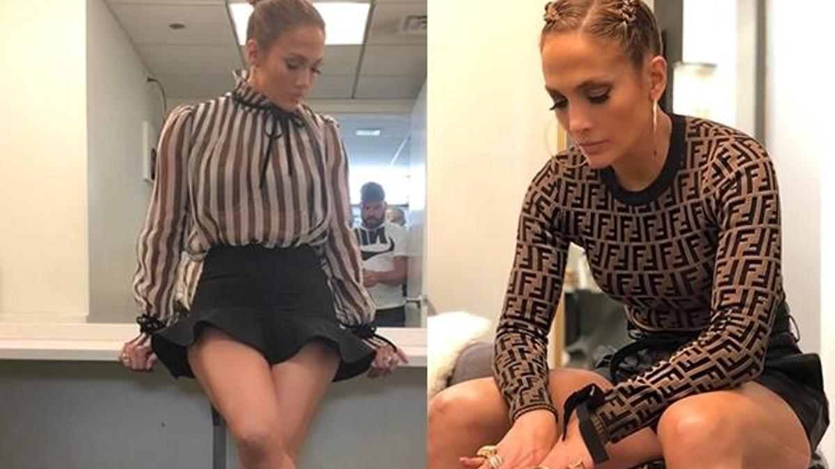 Jennifer Lopez'in mini elbisesiyle paylaşımı sosyal medyayı salladı